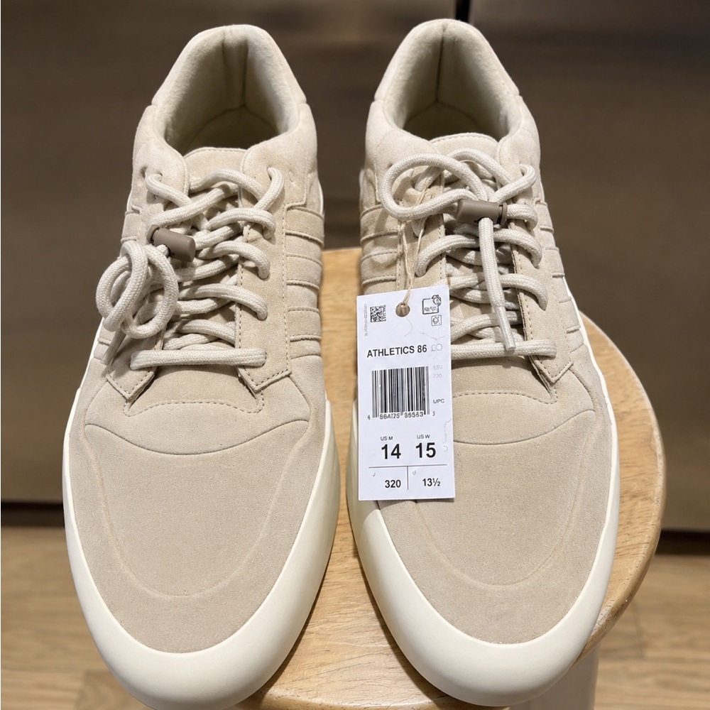 Fear of God Athletic Suede Sneakers in Beige/Cream